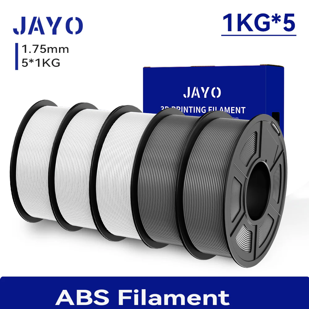 JAYO ABS 1.1KG*5 Rolls 3D Printing Filament Bundle - Image 5