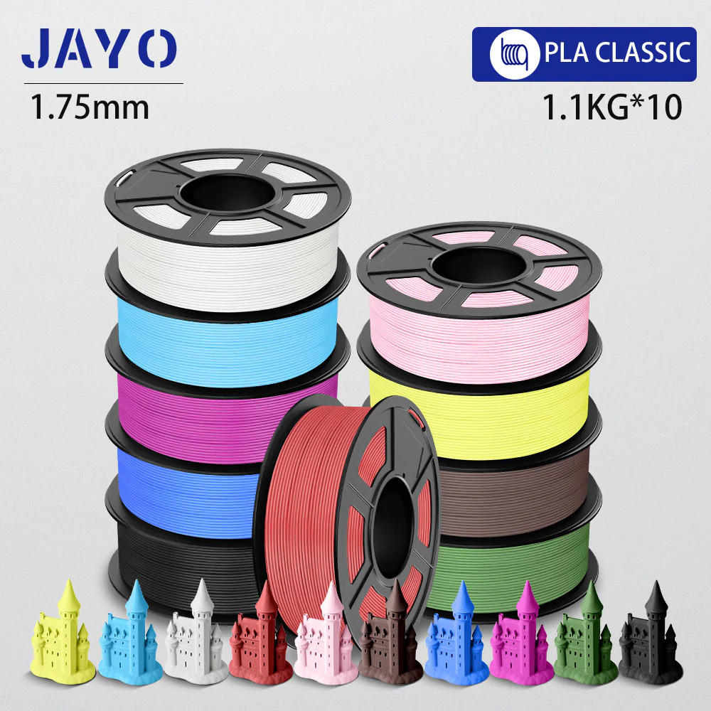 JAYO PLA Classic Filament 5/10 Rolls 1.75MM 3D Printer Filament 1.1KG/roll For 3D Neatly Wound Coloful 3D Printing Material - Image 36