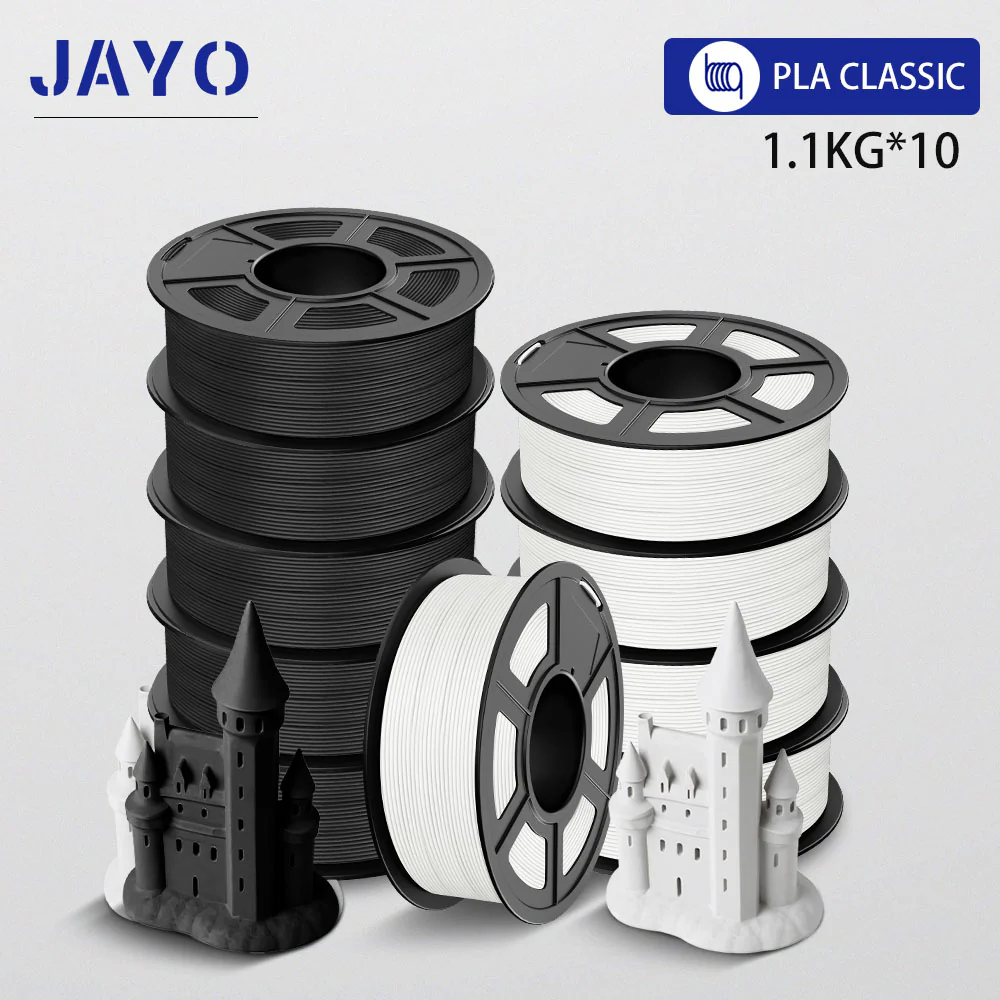 JAYO PLA Classic Filament 5/10 Rolls 1.75MM 3D Printer Filament 1.1KG/roll For 3D Neatly Wound Coloful 3D Printing Material - Image 43