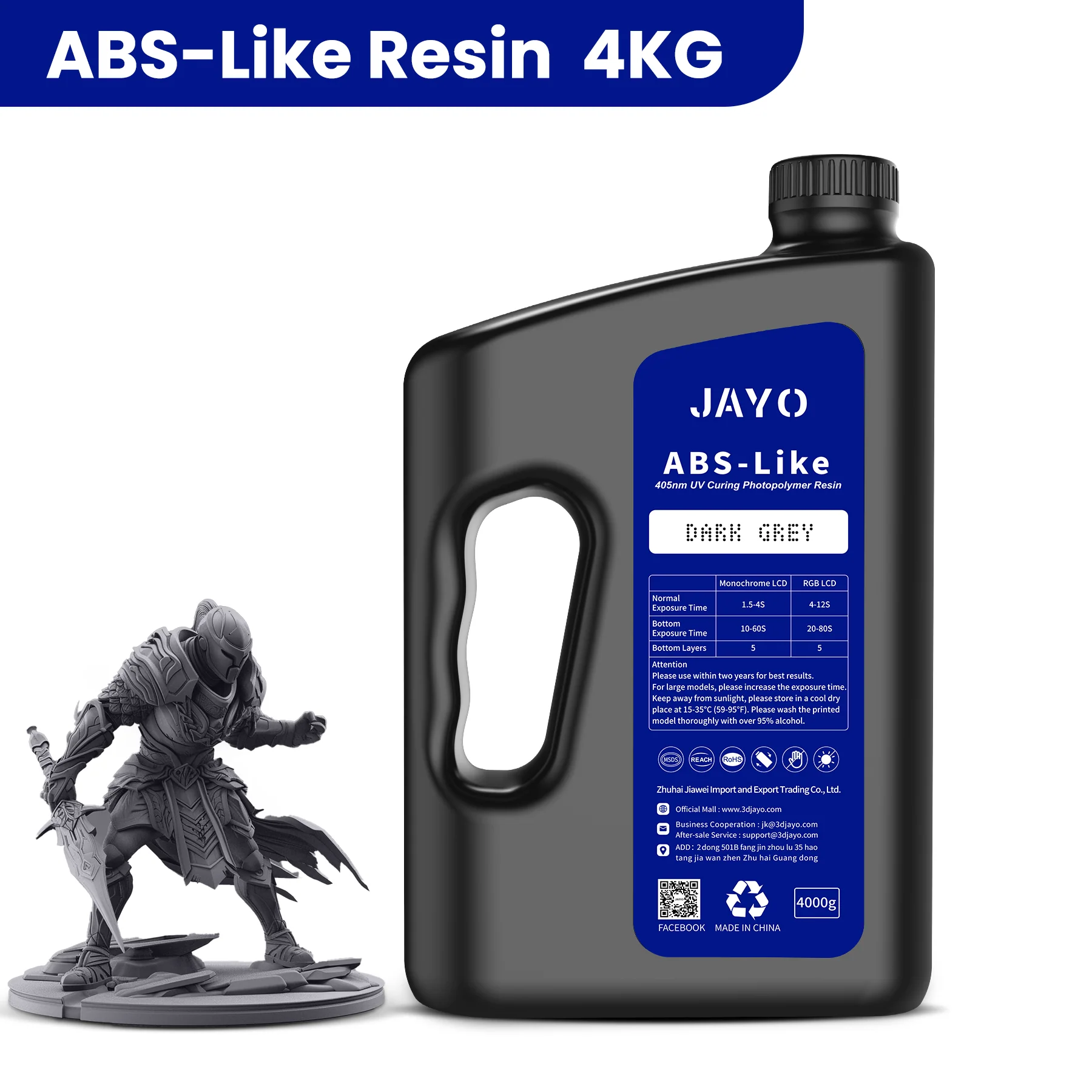 [Resin Collection]JAYO Standard /Standard PLUS /ABS-Like/Water Wash ABS Resin  3D Printing Photopolymer Resin - Image 12