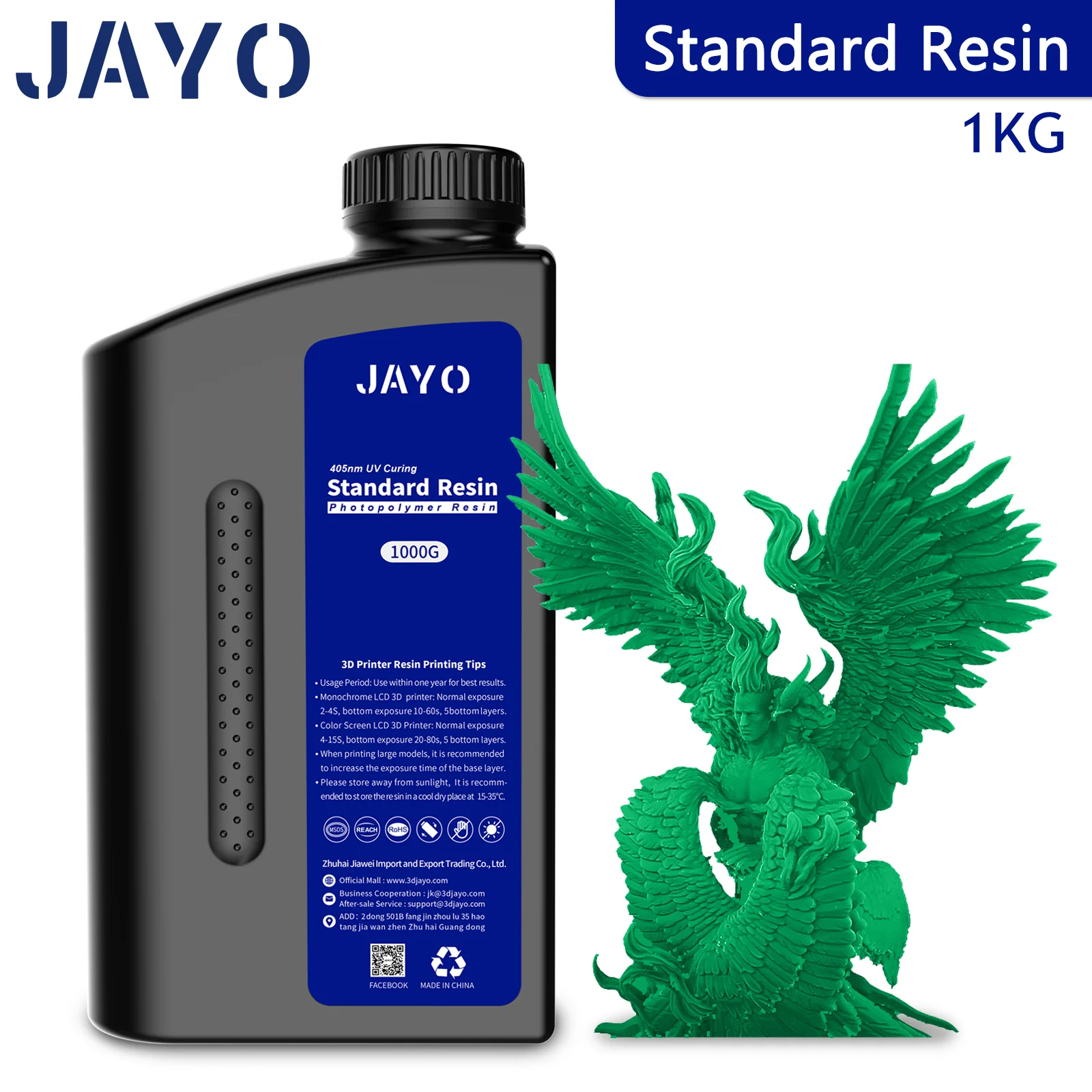 JAYO Standard Resin 1KG 3D Printing Photopolymer Resin - Image 12