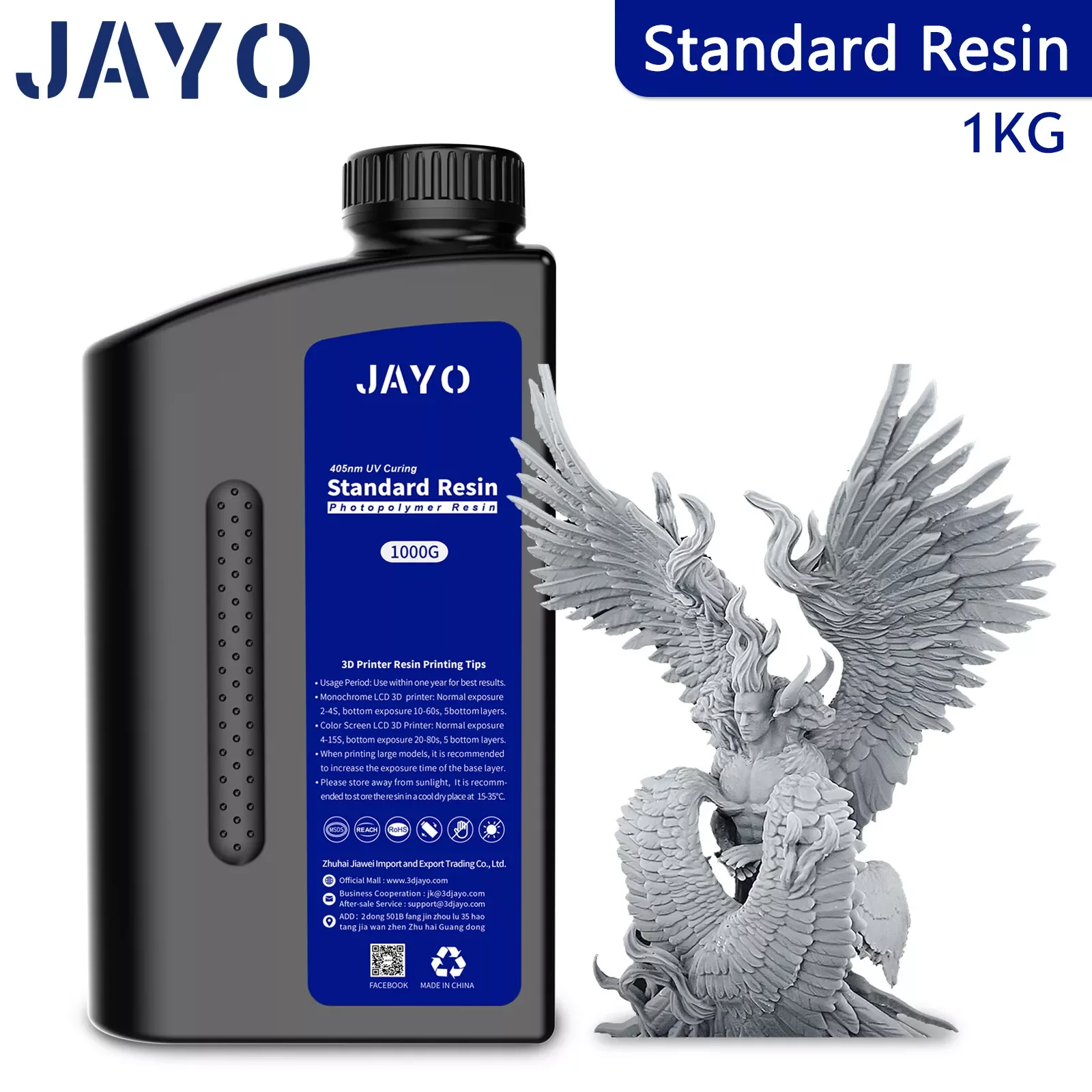 JAYO Standard Resin 1KG 3D Printing Photopolymer Resin - Image 13